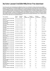 Computing / HP LaserJet / Hewlett-Packard / Printer driver / Printer / Computer printers / Information technology management / Computer hardware / Technology / Office equipment