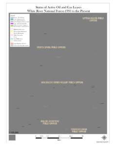 Status of Active Oil and Gas Leases White River National Forest-1993 to the Present M O F FAT RIO BLANCO  Legend