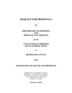 Project management / Environment of California / Environment / California Environmental Quality Act / Management / Deliverable / Government procurement in the United States / California State Route 162 / Construction / Project manager