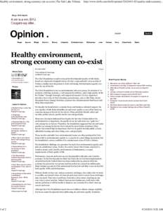 Healthy environment, strong economy can co-exist | The Salt Lake Tribune  1 of 2 http://www.sltrib.com/sltrib/opinion[removed]quality-utah-economy...