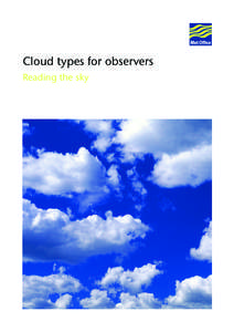 Cloud types for observers  Reading the sky Cloud types for observers