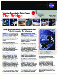 National Aeronautics and Space Administration Technology Demonstration Mission Program  The Bridge