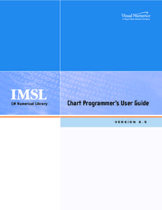 ®  C# Numerical Library Chart Programmer’s User Guide V E R S I O N