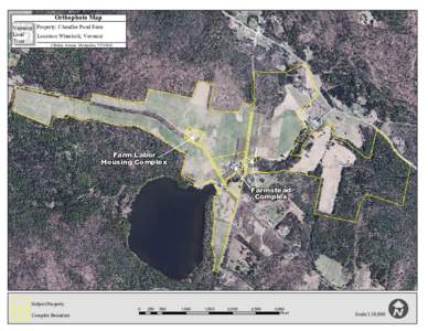 Orthophoto Map  Vermont Property: Chandler Pond Farm Land Location: Wheelock, Vermont Trust