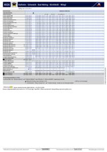 4026  Kufstein - Schwoich - Bad Häring - Kirchbichl - Wörgl Gültig ab[removed]HALTESTELLE