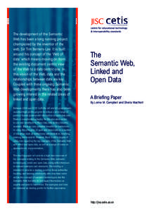 Web standards / Linked data / Resource Description Framework / Simple Knowledge Organization System / SPARQL / Resource / Data feed / RDF query language / Web Ontology Language / Semantic Web / Computing / World Wide Web