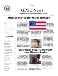 GPSC  GPSC News Making Business and Safety Decisions Affecting Tomorrow Volume 1, Issue 3