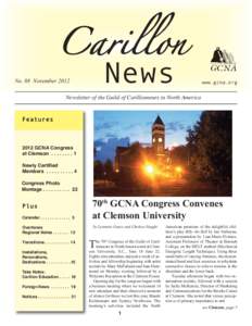 Carillon  News No. 88 November 2012