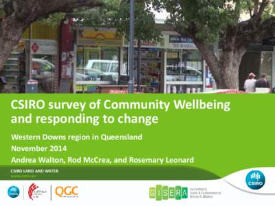 Community functioning and well-being