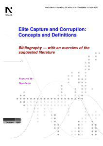 Elite Capture and Corruption: Concepts and Definitions Bibliography — with an overview of the