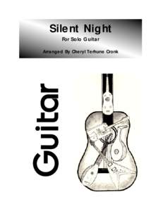 Silent Night For Solo Guitar Arranged By Cheryl Terhune Cronk