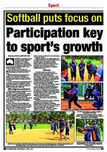 Sport  Softball puts focus on Participation key to sport’s growth