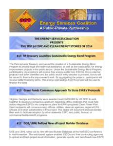 Environment of the United States / Energy service company / Energy audit / ESPC / United States Department of Energy / Georgia Environmental Finance Authority / Sustainable energy / Federal Energy Management Program / Energy conservation / Energy / Energy Savings Performance Contract