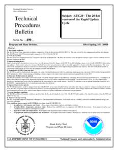 RUC20 - NWS Technical Procedures Bulletin
