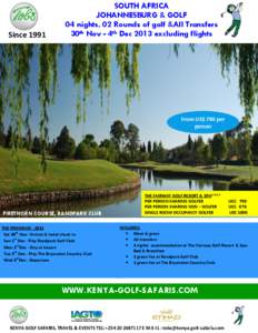 Randpark /  Gauteng / Golf / Leisure / Human behavior / Games