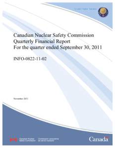 Canadian Nuclear Safety Commission / Nuclear Safety and Control Act / Nuclear power stations / Nuclear safety / Nuclear power / Nuclear proliferation / Appropriation bill / Atomic Energy of Canada Limited / Energy / Natural Resources Canada / Nuclear technology