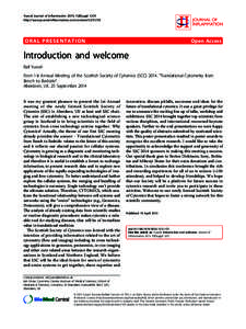 Cytome / Proteomics / Flow cytometry / Omics / Biology / Cell biology / Cytomics