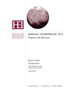 HEA LTH  Annual ConFerence 2013 IN STITUTE