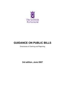 Microsoft Word - Guidance on Public Bills _Jun 07_.doc