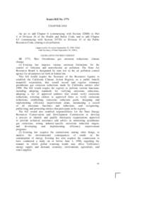 Senate Bill No[removed]CHAPTER 1018 An act to add Chapter 6 (commencing with Section[removed]to Part 4 of Division 26 of the Health and Safety Code, and to add Chapter 8.5 (commencing with Section[removed]to Division 15 of t