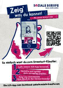 Zeiags ‘du kannst! w art-App.  Mit unserer Street