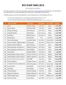 Microsoft Word - START TIMES.doc