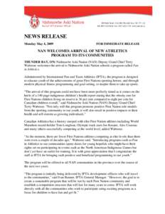 Microsoft Word - NAN news release FORMATTED