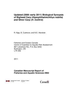 Nov 24 Final for PRC review  Updated[removed]early[removed]Biological Synopsis of Bighead Carp and Silver Carp Oct