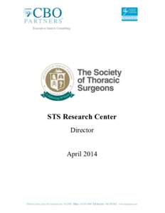 Executive Search Consulting  STS Research Center Director April 2014
