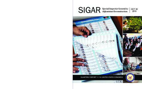 SIGAR[removed]South Clark Street Suite 800 Arlington, VA[removed]