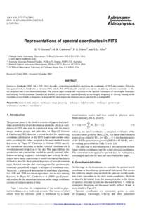 Astronomy & Astrophysics A&A 446, 747–DOI: :