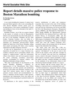 World Socialist Web Site  wsws.org Report details massive police response to Boston Marathon bombing