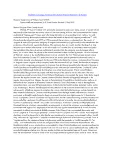 Southern Campaign American Revolution Pension Statements & Rosters Pension Application of William Neel S15945 Transcribed and annotated by C. Leon Harris. Revised 13 Sep[removed]State of Virginia Giles County to wit: On th