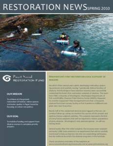 Restoration newsspring[removed]Washington’s first restoration-scale outplant of abalone  OUR MISSION