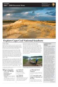 Park News  National Park Service U.S. Department of the Interior[removed]SEASHORE NEWS