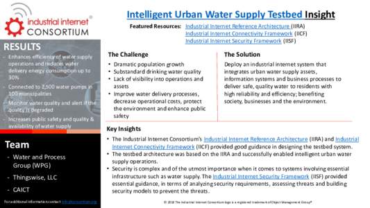 Water management / Security engineering / Industrial Internet Consortium / Cyberwarfare / Water pollution / Technology / Water supply / Water quality / Computer security / Security