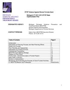 Microsoft Word - Michigan[removed]STOP Plan.doc