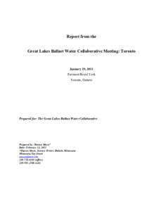 Microsoft Word - Toronto Ballast Water Collaborative Report _Final_