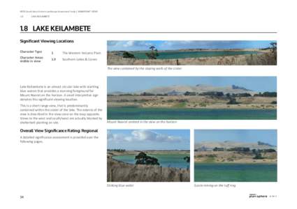 DPCD South West Victoria Landscape Assessment Study | Significant views 1.8 Lake Keilambete  1.8	 Lake Keilambete