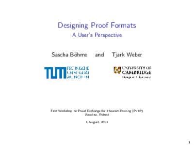 Mathematical logic / Theoretical computer science / Software / Formal methods / Proof assistants / Automated theorem proving / Mathematical proof / First-order logic / Proof / True quantified Boolean formula / Frama-C / Type theory