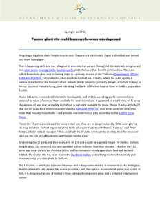 California Department of Toxic Substances Control / Oakley /  Inc. / Brownfield land / Technology / Chemistry / Business / Environment of California / Dow Jones Industrial Average / DuPont