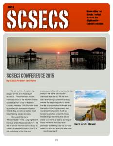 SCSECS 2014 Newsletter for South Central Society for