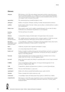 Glossary  Glossary  adequate  With reference to the CAR system, adequate means parks and other conservation reserves