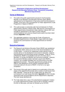 Auditing / Publishing / The Economist / Department of Agriculture /  Food and the Marine / Information technology audit