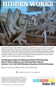 Hidden Works by Theodore Czebotar In the 30’s Czebotar[removed]was a sensation in New York, promoted as the next great Midwest regionalist. In the 40’s, he left the art world on principle to become a recluse, wor