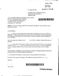 8EHQ-11-18494A  TSCA 8(e) Notice