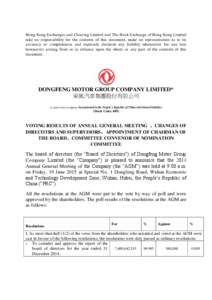 Hong Kong Exchanges and Clearing Limited and The Stock Exchange of Hong Kong Limited take no responsibility for the contents of this document, make no representation as to its accuracy or completeness and expressly discl