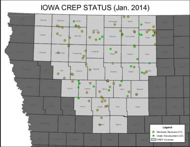 IOWA CREP STATUS (Jan[removed]Lyon Osceola  Sioux
