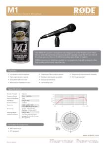 M1 M3 Live Performance Dynamic Microphone