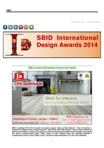 SBID  View this email online | Forward to a colleague » SBID accredited CPD hosted by Wools of New Zealand